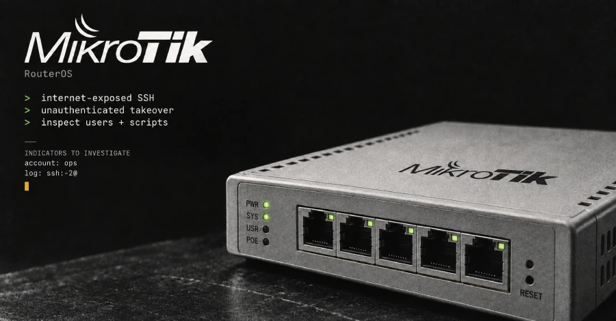 MikroTrick: SSH Flaw Lets Attackers Fully Control MikroTik Routers