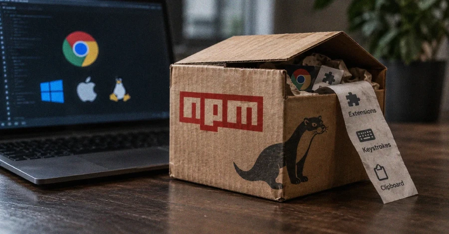 WeaselBiscuit Malware in 13 npm Packages Targets Chrome Extensions