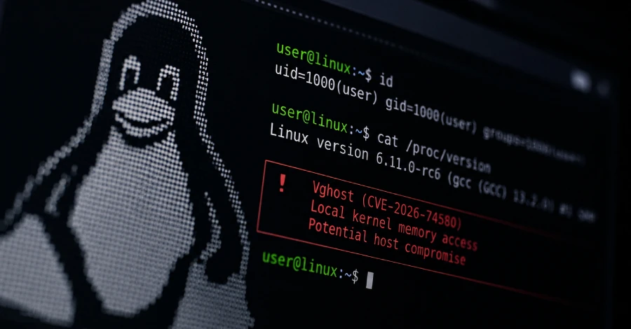 Linux 'Vghost' Flaw CVE-2026-74580 Gives Root, Escapes VMs