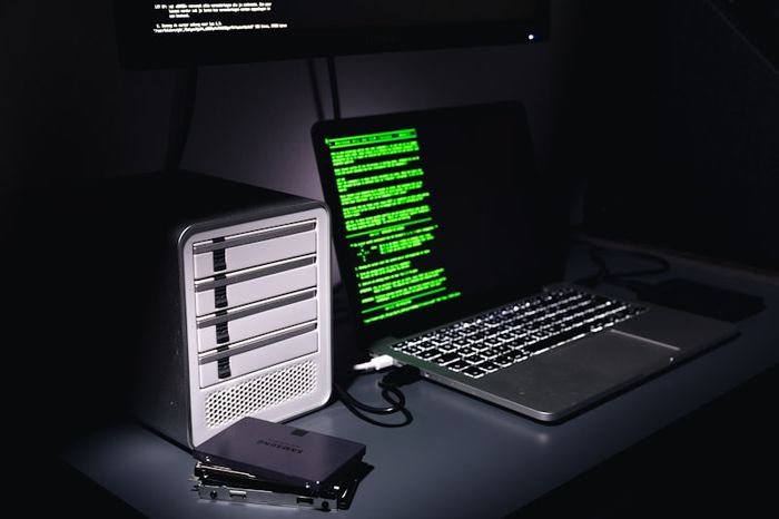 A padlock icon on a computer screen representing encrypted files that have been locked by ransomware